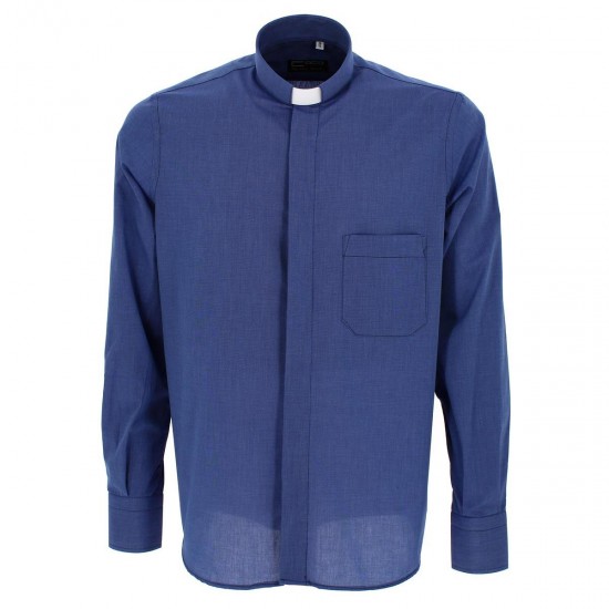 camicia-clergy-manica-lunga-di-cotone-fil-a-fil-colore-blu960025a-550x550