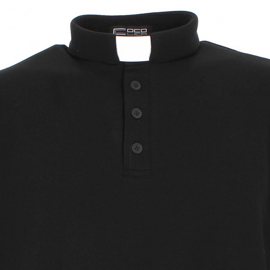 maglia-polo-clergy-cotone-felpato-nero-980018d-550x550